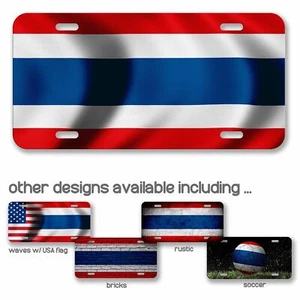High Grade Aluminum License Plate - Flag of Thailand (Thai) - Many Options - Picture 1 of 10