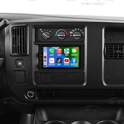 For Chevy Express 2003-2006 Apple Carplay SWC Radio Android 13 GPS Stereo Navi Foto 1 de 4
