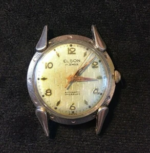 10k RGP Vintage Elson Men's Wrist Watch Incabloc Automatic Wind 17 Jewel Runs - Picture 1 of 4