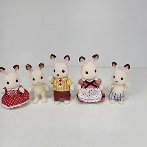 Calico Critters Sylvanian Families SCHOKOLADE HOPSCOTCH KANINCHEN Schwester Bruder Bab - Bild 1 von 13