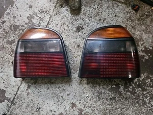 VW GOLF MK3 GTI VR6 REAR OEM TINTED LIGHT CLUSTERS - Picture 1 of 7