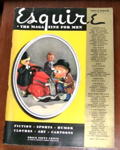Vintage ESQUIRE The Magazine For Men November 1937 Adult Humor and Articles - Picture 1 of 5