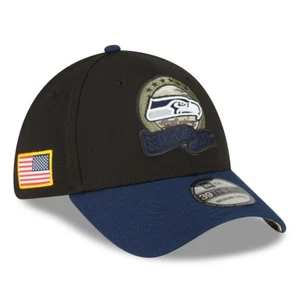 SEATTLE SEAHAWKS New Era 39THIRTY 2022 SALUTE to SERVICE Hat Flex Fit S/M $38 - Picture 1 of 6