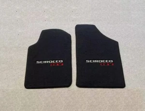 Fit For VW Scirocco MK2 16v floor mats carpet black 2pcs 1982-1992 - Picture 1 of 3