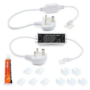 Tira de luz LED COB sin parpadeo controlador/tapa final/soporte de montaje/pegamento de silicio - Imagen 1 de 8