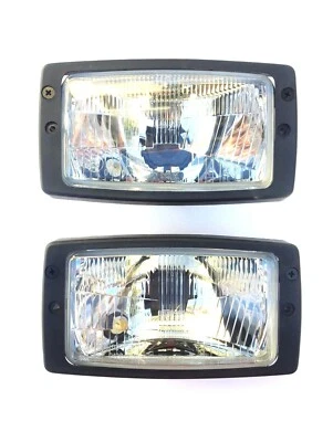 2x Scheinwerfer Zetor Forterra Proxima Fendt Farmer Favorit Pronar m. Glühbirnen - Bild 1 von 4