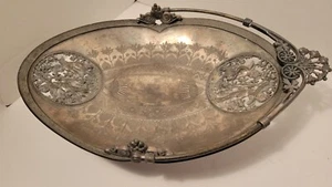 Antique Meridan Silver Company Elaborate Bridal Basket 1845 - Picture 1 of 6