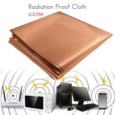 EMF Protection Pure Copper Fabric-Blocking RFID Radiation Singal Wifi EMI EMP RF - Image 1 of 4