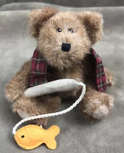 OSO DE PELUCHE ARTICULADO CON CAÑA DE PESCAR ADORNO DE NAVIDAD - Imagen 1 de 6