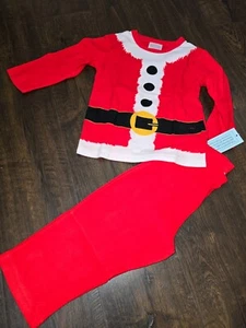 New Wondershop Family Kids Red Santa Pajamas 2 piece Size 18 Months Christmas - Picture 1 of 8