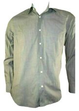 VALENTINO Taille 37 - S  Superbe chemise manches longues marron gris homme shirt