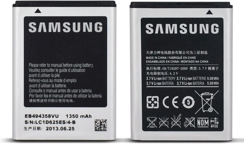 Samsung EB494358VU EB494358VUCSTD Battery Galaxy Ace S5830 Original OEM (8806071410173)
