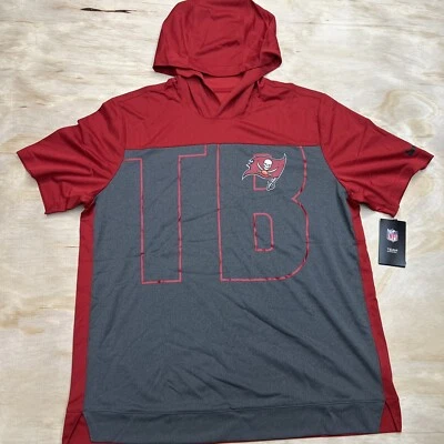 NUEVA LG Tampa Bay Buccaneers Nike Performance Sudadera con Capucha Camisa Jaspeada Carbón Foto 1 de 4
