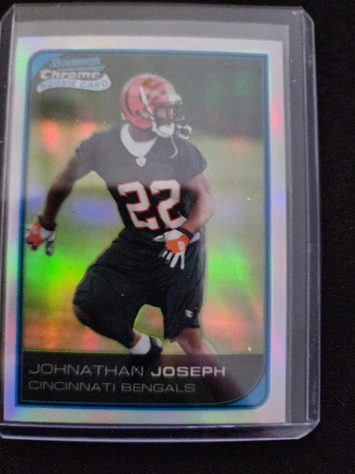 Johnathan Joseph 2006 Bowman cromo novato refractor #61 Cincinnati Bengals Foto 1 de 2