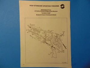 ALTO STANDARD .22 REVOLVER Pistola Ricambi Montaggio Schema Anni 80 Catalogo Stampa Pubblicità - Foto 1 di 1