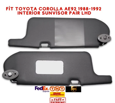 Fit Toyota Corolla AE92 1988-1992  Interior Sunvisor Pair LHD Foto 1 de 1