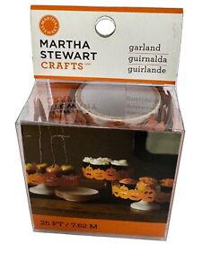 Martha Stewart Pumpkin Die-Cut Garland Halloween Party Home Decor Table Mantle