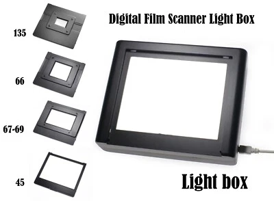 Digital Film Viewer Light Box Photo Slide Film Holder For 120 135 4X5 Negative - Image 1 of 4