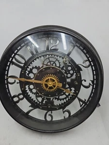 Sterling and Noble Co Large Steampunk No. 9 Wall Clock Gears Industrial Silent - Picture 1 of 5