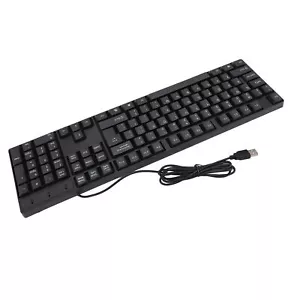 K1800 Minority Language Keyboard 104 Keys 4.9ft Cable Ergonomic Design USB W New - Picture 1 of 36