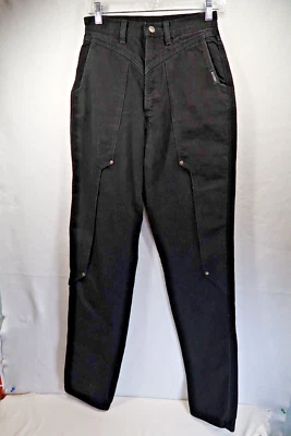 VINTAGE Rocky Mountain Jeans Womens 26X37 Black Tall Bareback Yoked - Image 1 of 4