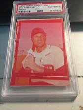 1973 Topps Candy Lid  Proof Bill Freehan Detroit Tigers PSA Authentic.