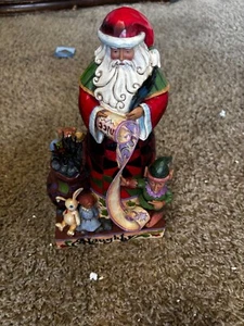 Jim Shore Santa Claus figurine Checking it Twice Naughty Nice no box 4027709 - Picture 1 of 5