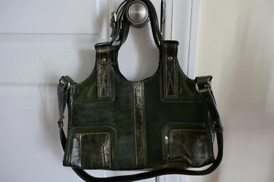 Francesco Biasia Bolso de Mano Cuero Verde Foto 1 de 4