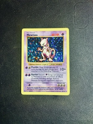Mewtwo Base Set (Shadowless) 10/102 LP - Image 1 of 3