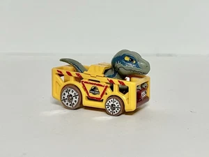 Hot Wheels Racer Verse Jurassic World Velociraptor Blue 2023 Yellow DieCast Car - Picture 1 of 7