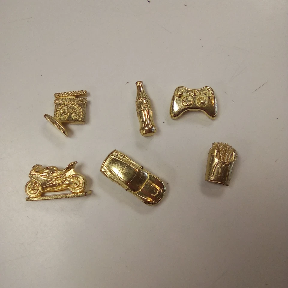 Monopoly Empire 2013 6 Replacement Pewter Tokens Replacement Parts - Image 1 of 1