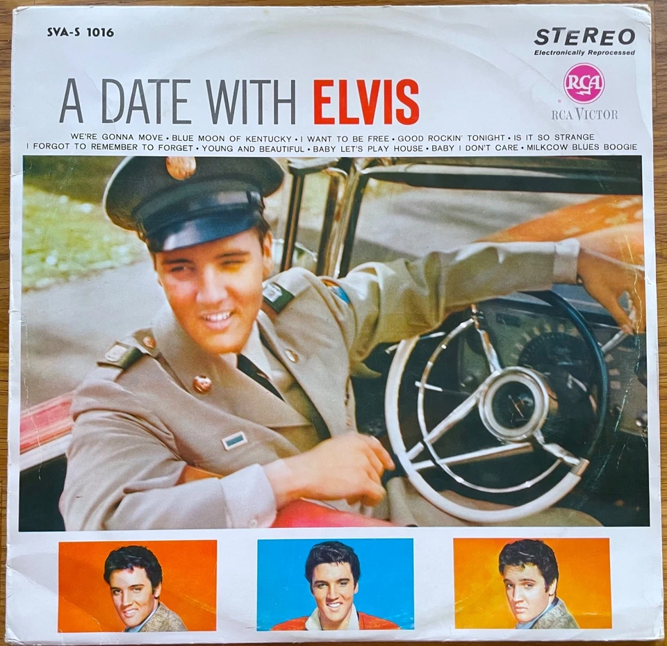 ELVIS PRESLEY - LP - A  DATE WITH ELVIS - orig. d. RCA PROMO - Bild 1 von 3