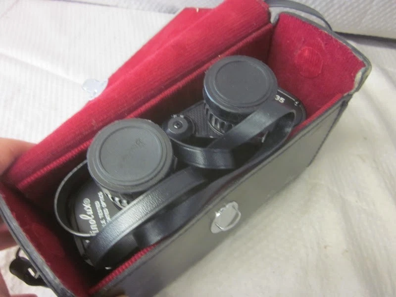 Binolux 7x35 Lightweight Triple Tested Binoculars with Case Japan - Works Great - Image 1 of 4