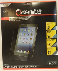 Invisible Shield ZAGG Accessory for Apple IPad 2/3rd/4th Gen Scratch Proof NEW - Picture 1 of 8