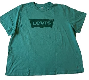 Levi's Shirt Men’s 3XL Green Logo Graphic Tee Short Sleeve Crew Neck Classic - Picture 1 of 6