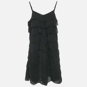 Polo Ralph Lauren Kids Black Crepe Ruffled Sleeveless Dress 12 Yrs - Picture 1 of 6