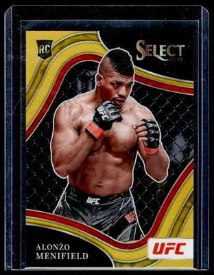 2022 Panini Select UFC Alonzo Menifield RC Octagonside Gold 290 #/10 - Image 1 of 2