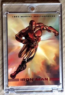 1993 Marvel Masterpieces Karte 4 IRON MAN. - Bild 1 von 3