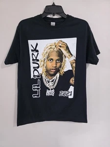 2021 Lil Durk Pooh Shiesty OTF Tour T-Shirt Double-sided Big Graphic Sz M - Picture 1 of 10