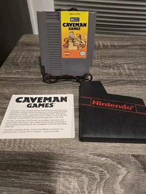 Nintendo NES Caveman Games Entertainment System - 1990 - Authentic Tested  - Image 1 of 4