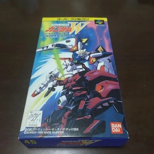 Gundam Wing W Endless Duel Super Famicom SNES BANDAI version japonaise du Japon - Photo 1/16