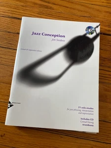 Jazz Conception: Trombone-21 Solo Etudes for Jazz-WITH SEALED CD - Picture 1 of 3