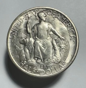 1936 D San Diego Exposition Half Dollar, Silver Commemorative -0490 - Picture 1 of 2