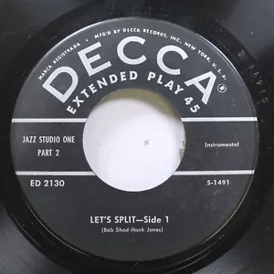 Jazz 45 jazz Studio One - Let'S Split - Side 1 / let's split - Concluded On Decc - Picture 1 of 2