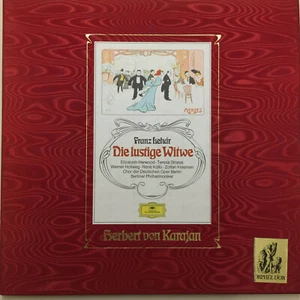 LEHAR: Die lustige Witwe - Kollo/Stratas-Karajan (2-LP-Box DG 2530 338/9 Stereo) - Imagen 1 de 2