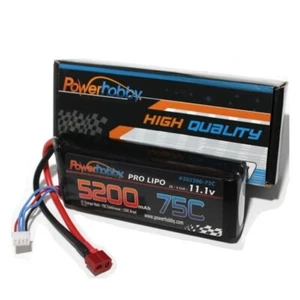 Power Hobby 3S 11.1V 5200mah 75c Lipo Battery w Deans Connector PHB3S520075CDNS - Picture 1 of 1