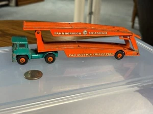 Matchbox Lesney Major Pack #8 Guy Warrior Car Transporter - Black Tires - Picture 1 of 12