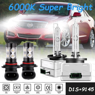 Для 2007-2013 Cadillac Escalade EXT светодиодные ксеноновые лампы высокие и низкие + противотуманные L - Изображение 1 из 4