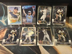 2023 Topps Garrett Mitchell (RC) Lot Of 8, Red Stadium Club, Chrome Bowman - Picture 1 of 3