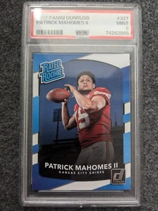 2017 PANINI DONRUSS PATRICK MAHOMES RATED ROOKIE CARD#327 PSA 9 - Picture 1 of 2